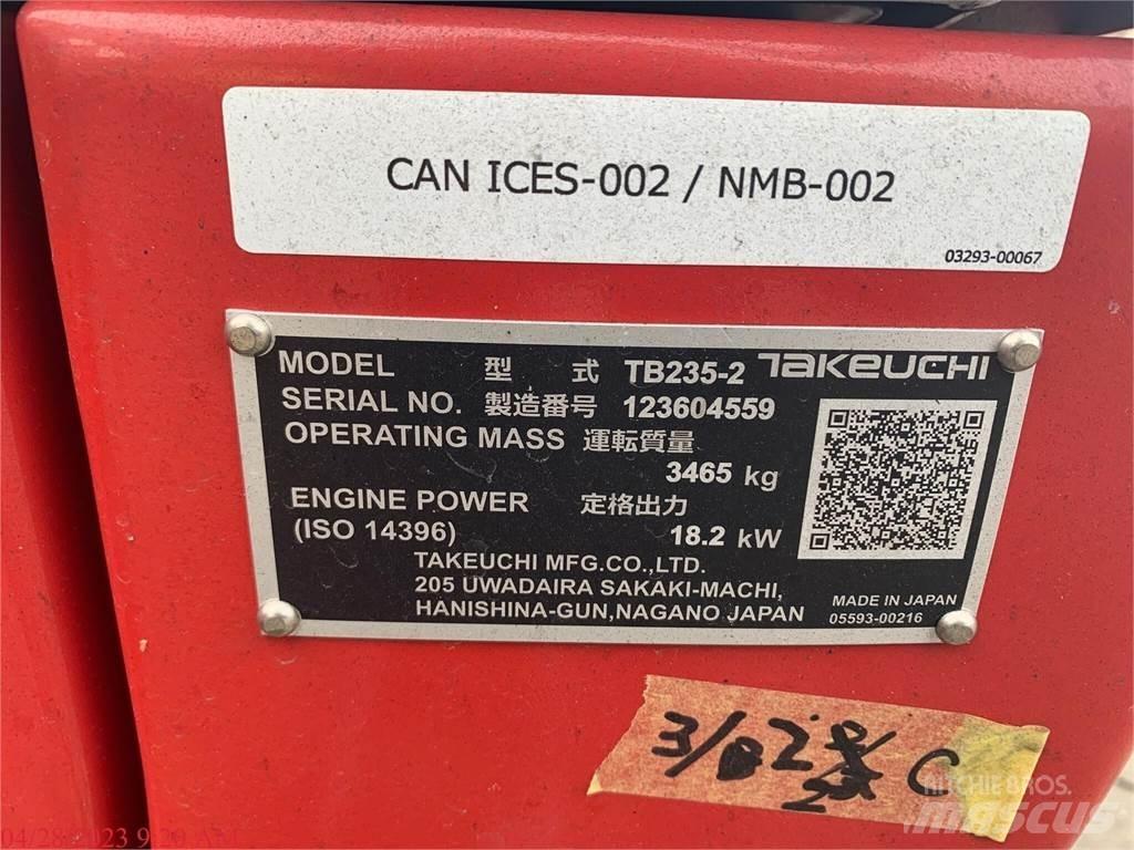 Takeuchi TB235-2 Mini ekskavatori < 7 t