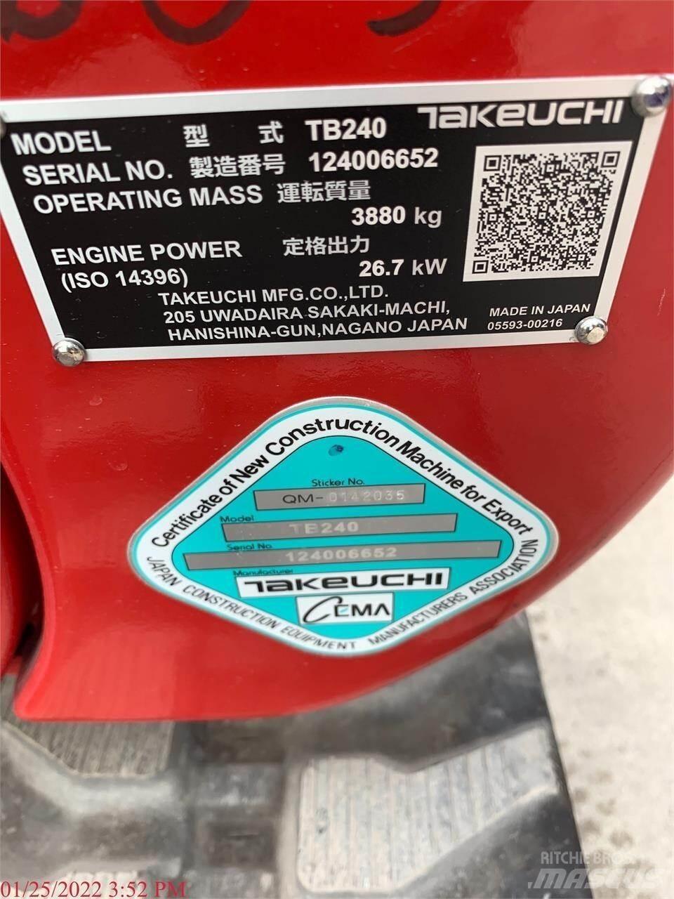 Takeuchi TB240 Mini ekskavatori < 7 t