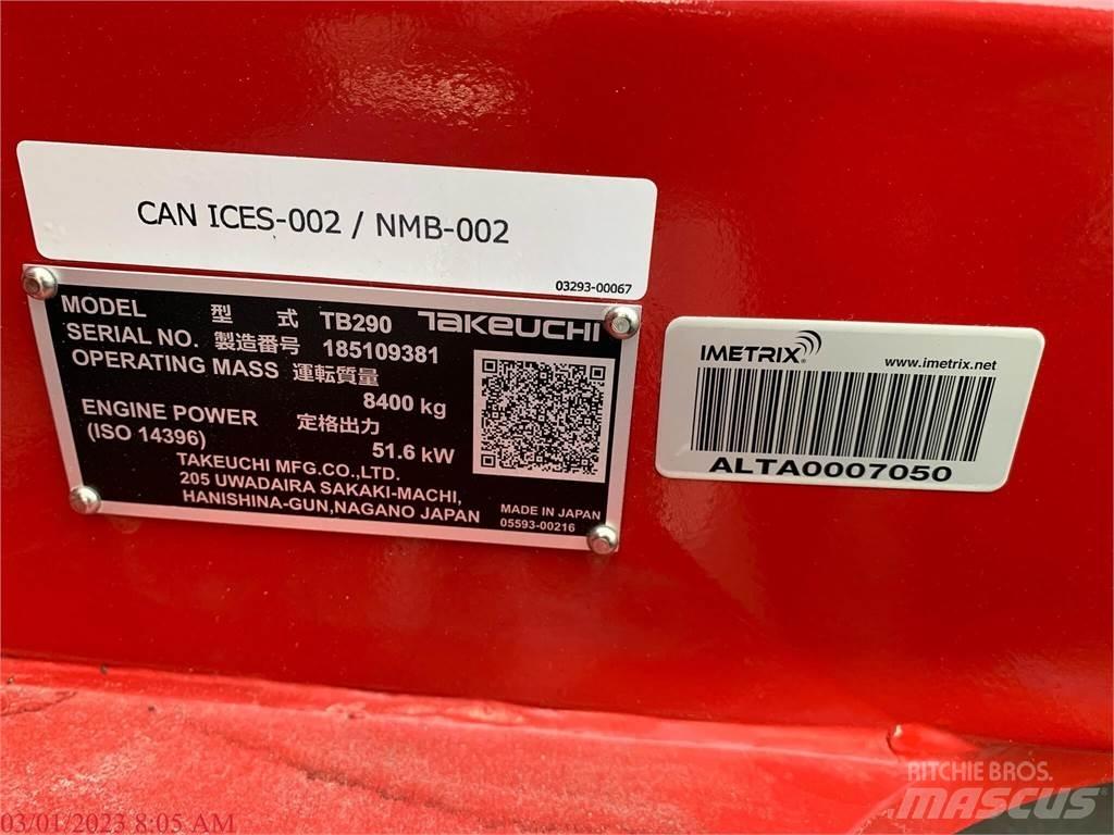 Takeuchi TB290 Kāpurķēžu ekskavatori
