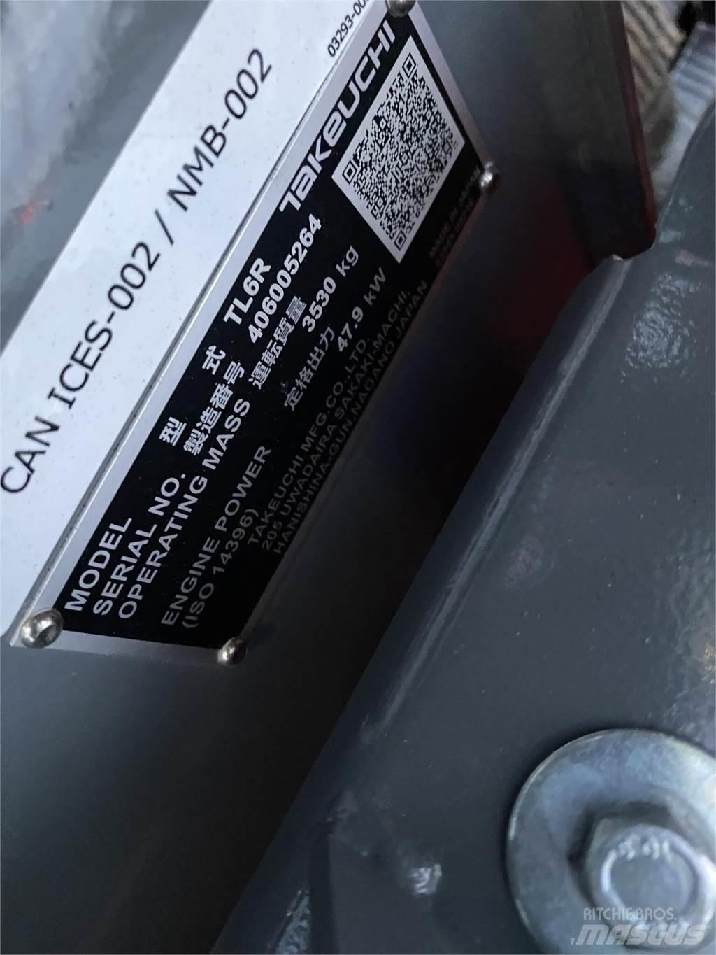 Takeuchi TL6R Lietoti riteņu kompaktiekrāvēji