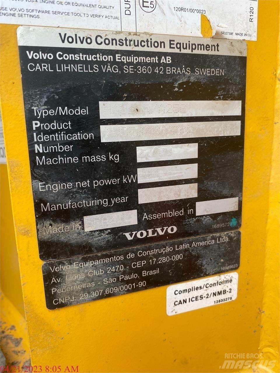 Volvo A25G Artikulētie pašizgāzēji