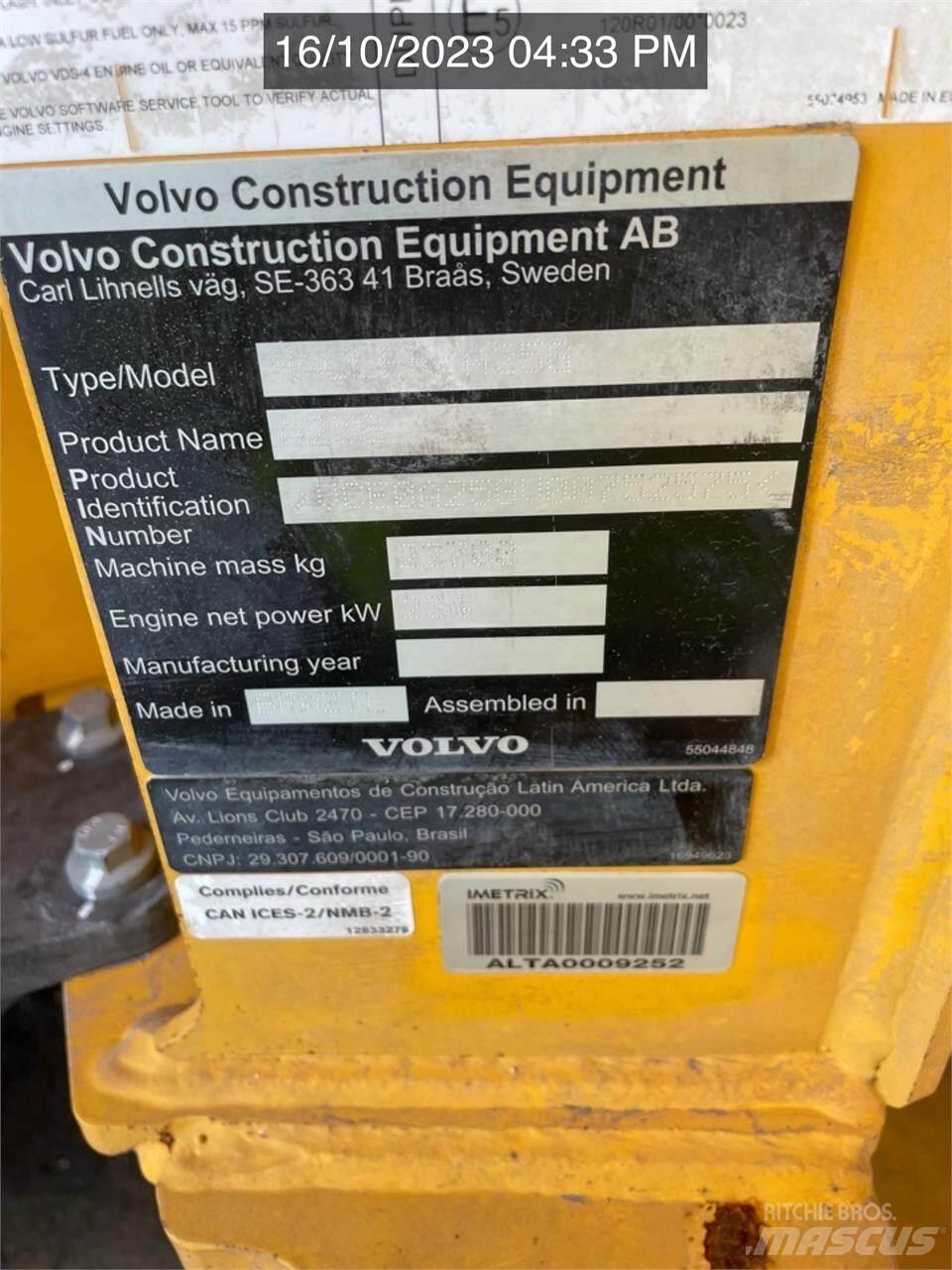 Volvo A25G Artikulētie pašizgāzēji