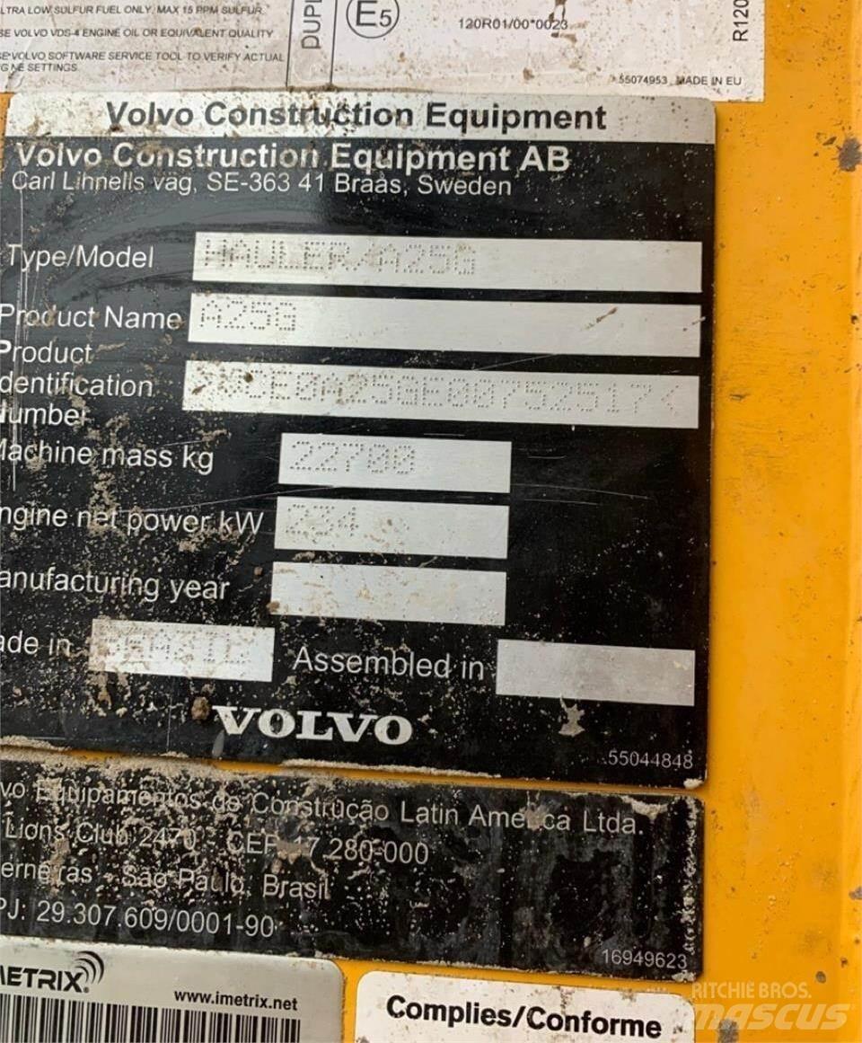 Volvo A25G Artikulētie pašizgāzēji