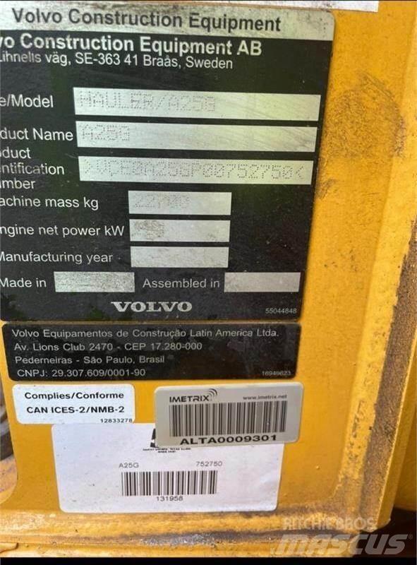 Volvo A25G Artikulētie pašizgāzēji