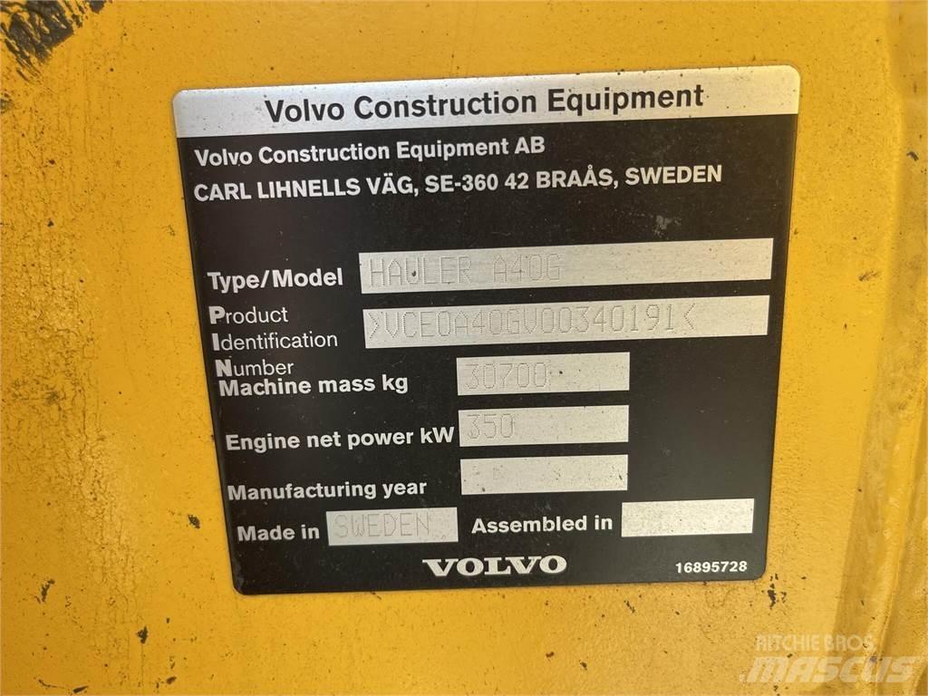 Volvo A40G Ūdens mašīnas