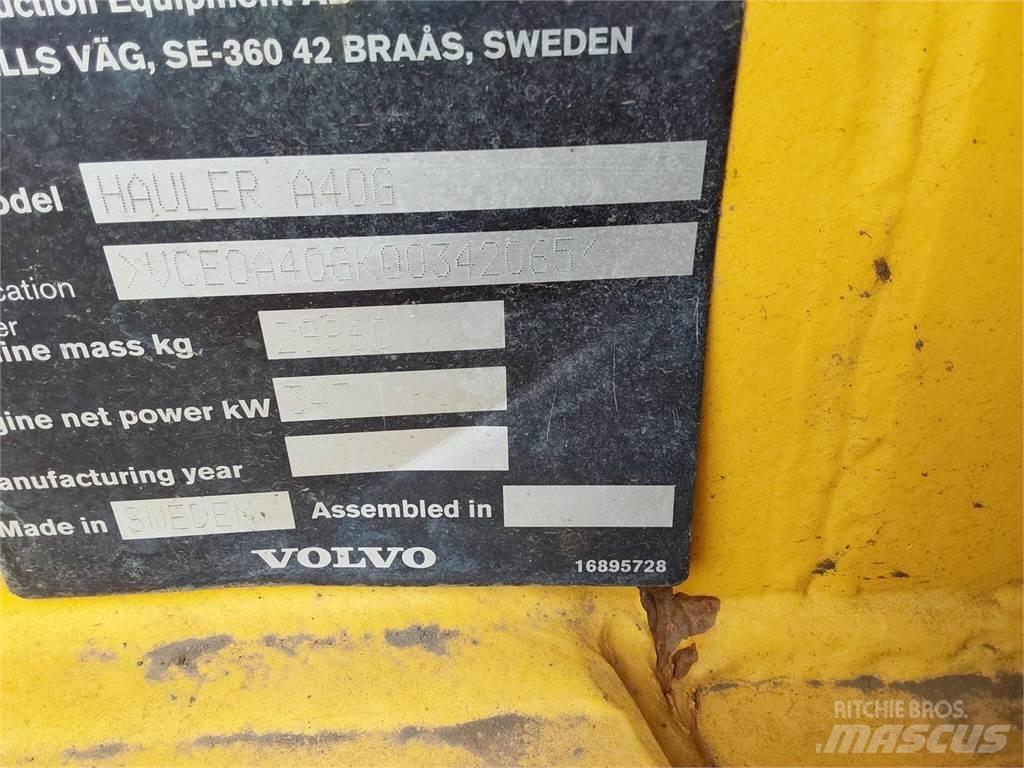 Volvo A40G Artikulētie pašizgāzēji