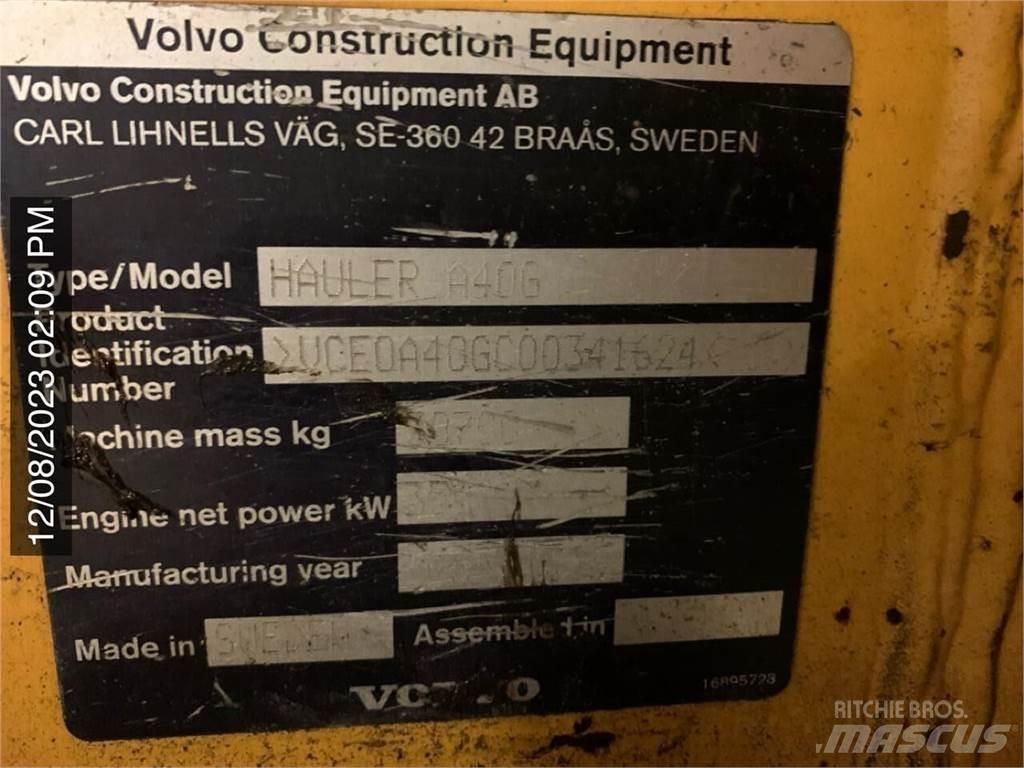 Volvo A40G Artikulētie pašizgāzēji