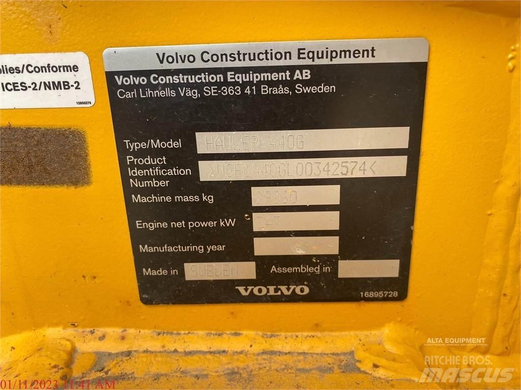 Volvo A40G Artikulētie pašizgāzēji