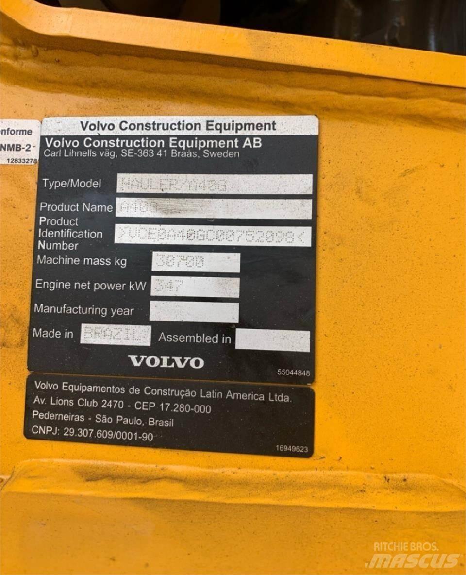 Volvo A40G Artikulētie pašizgāzēji