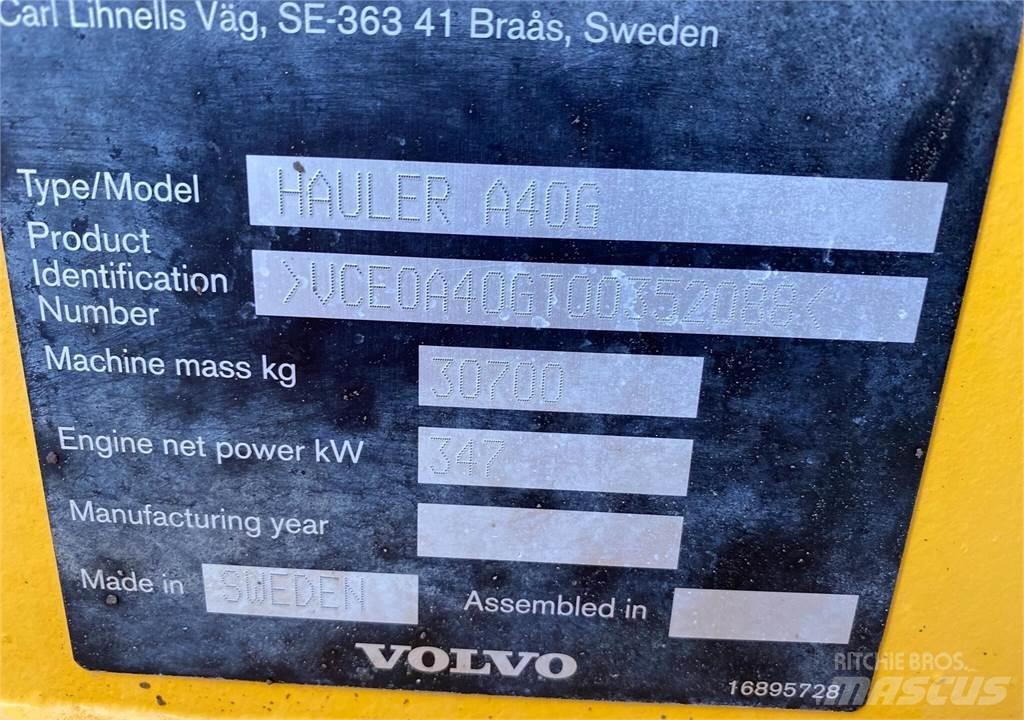 Volvo A40G Artikulētie pašizgāzēji