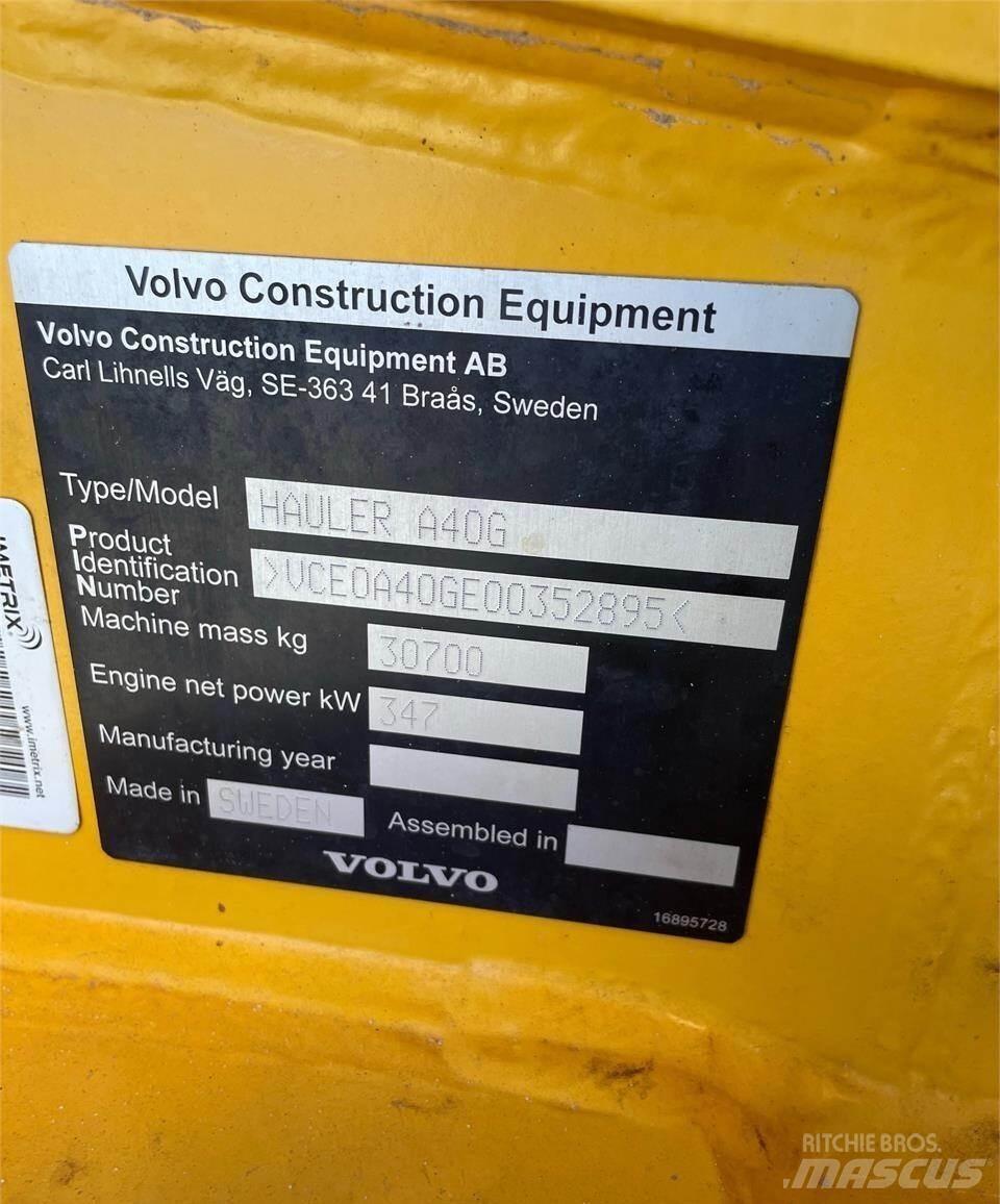 Volvo A40G Artikulētie pašizgāzēji