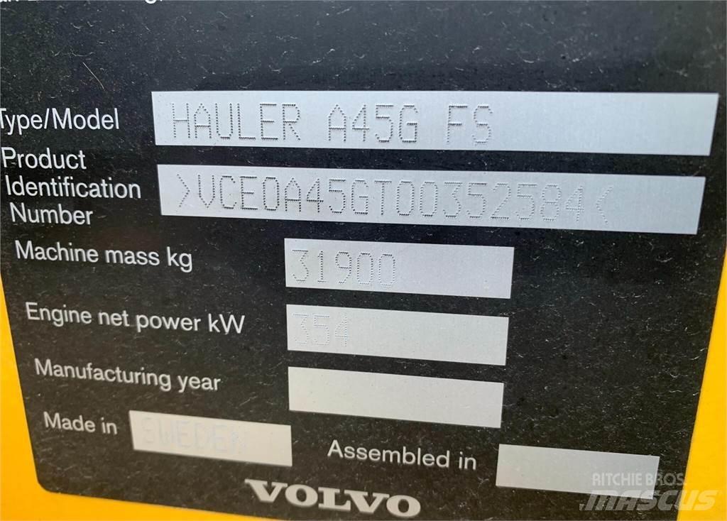 Volvo A45G FS Artikulētie pašizgāzēji