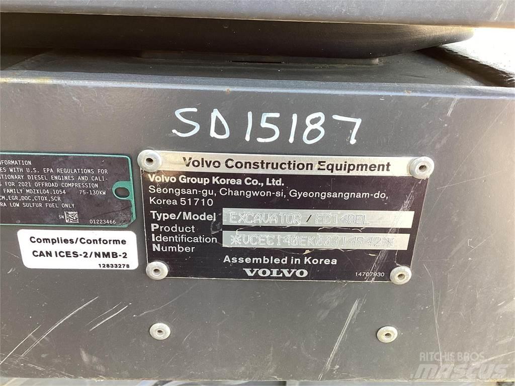 Volvo EC140EL Kāpurķēžu ekskavatori