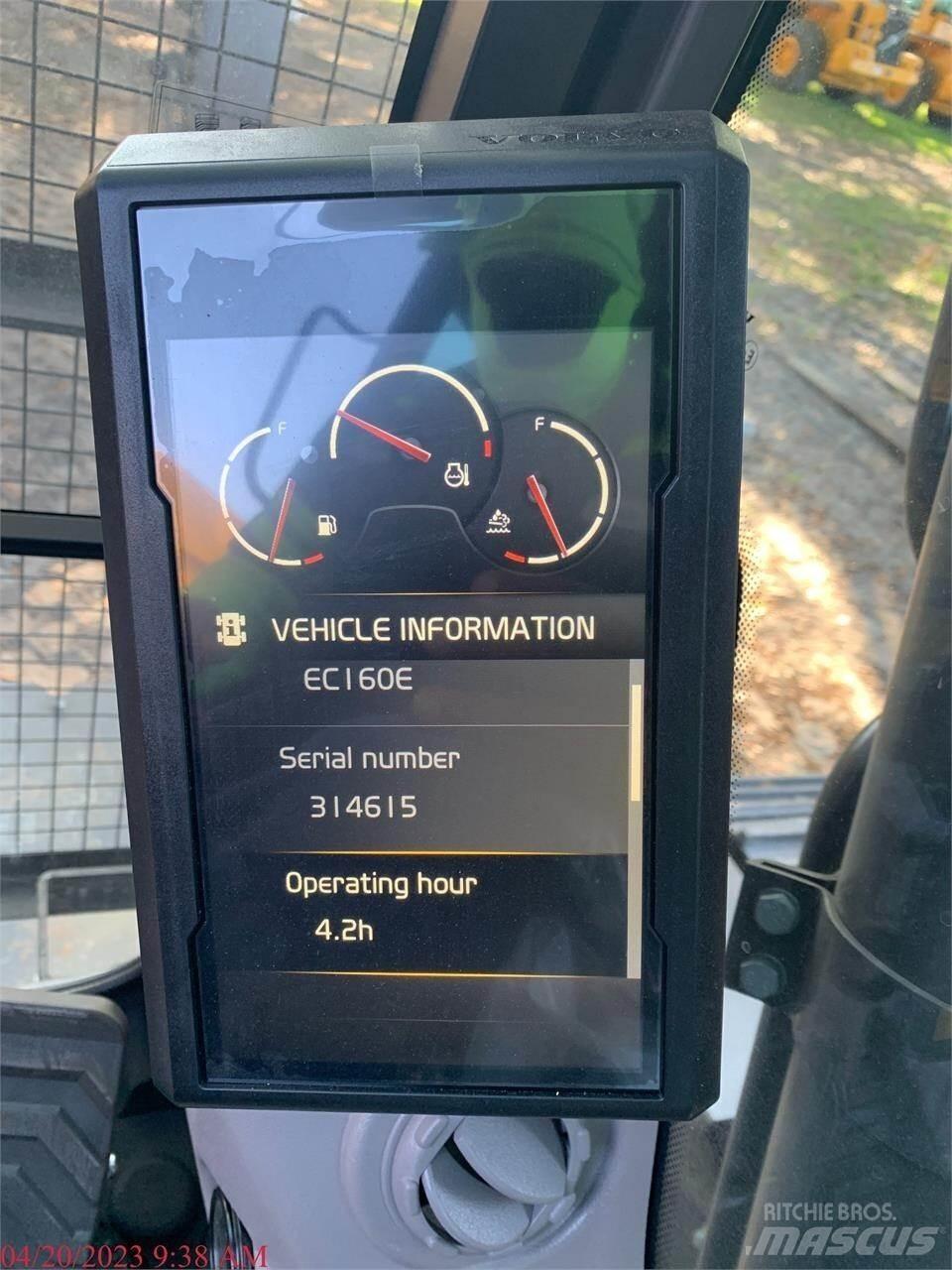 Volvo EC160EL Kāpurķēžu ekskavatori