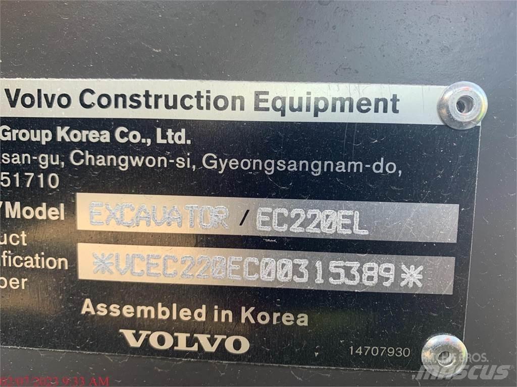 Volvo EC220EL Kāpurķēžu ekskavatori