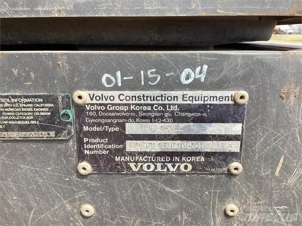 Volvo EC250EL Kāpurķēžu ekskavatori
