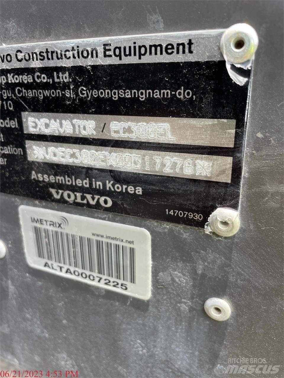 Volvo EC300EL Kāpurķēžu ekskavatori