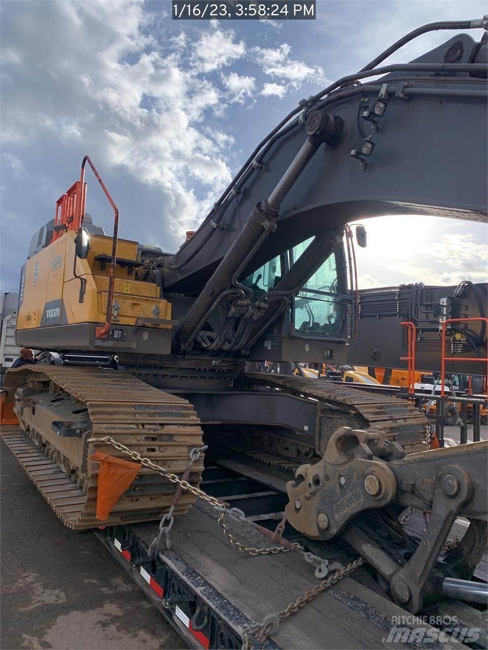 Volvo EC350EL Kāpurķēžu ekskavatori