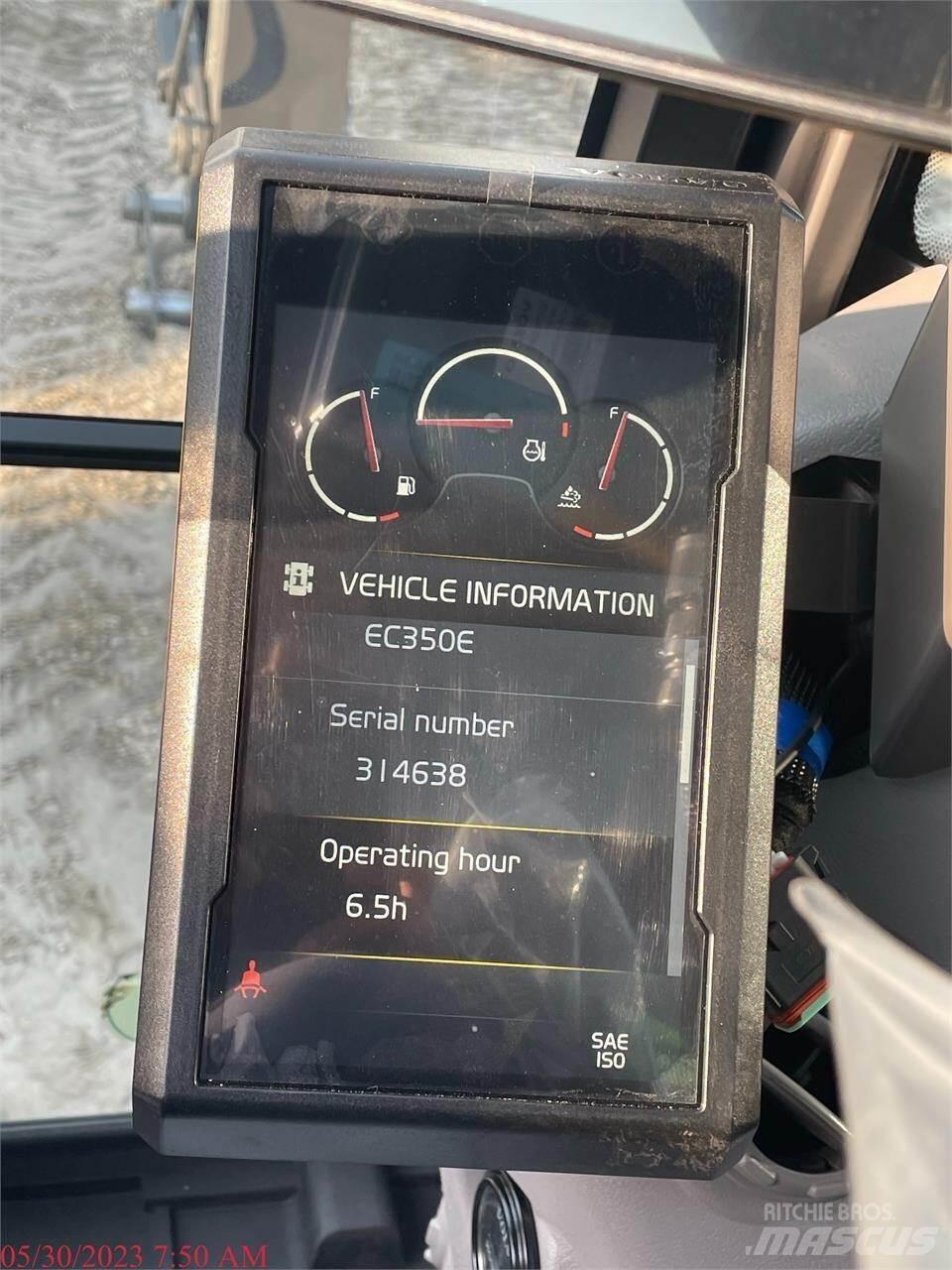 Volvo EC350EL Kāpurķēžu ekskavatori