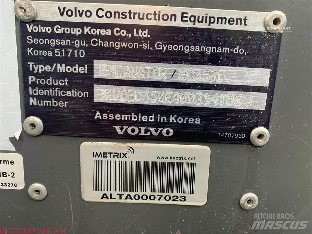 Volvo EC350EL Kāpurķēžu ekskavatori