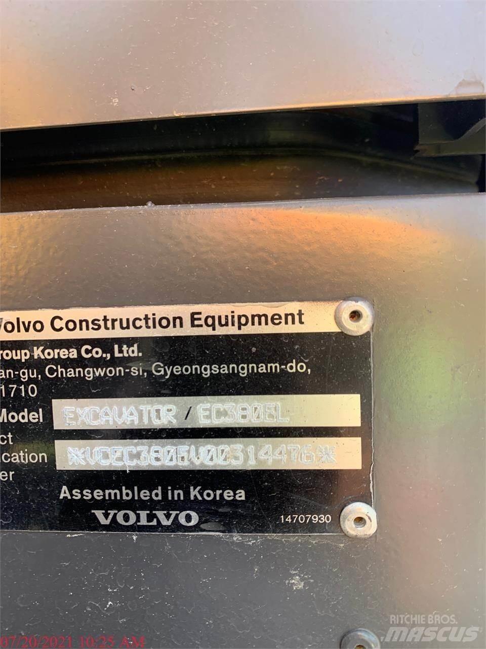 Volvo EC380EL Kāpurķēžu ekskavatori