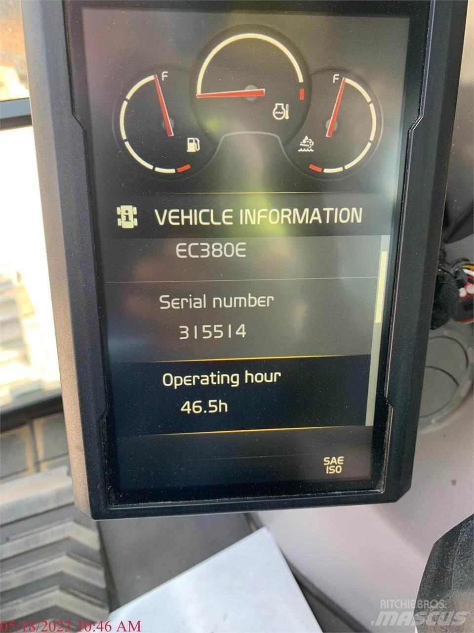 Volvo EC380EL Kāpurķēžu ekskavatori