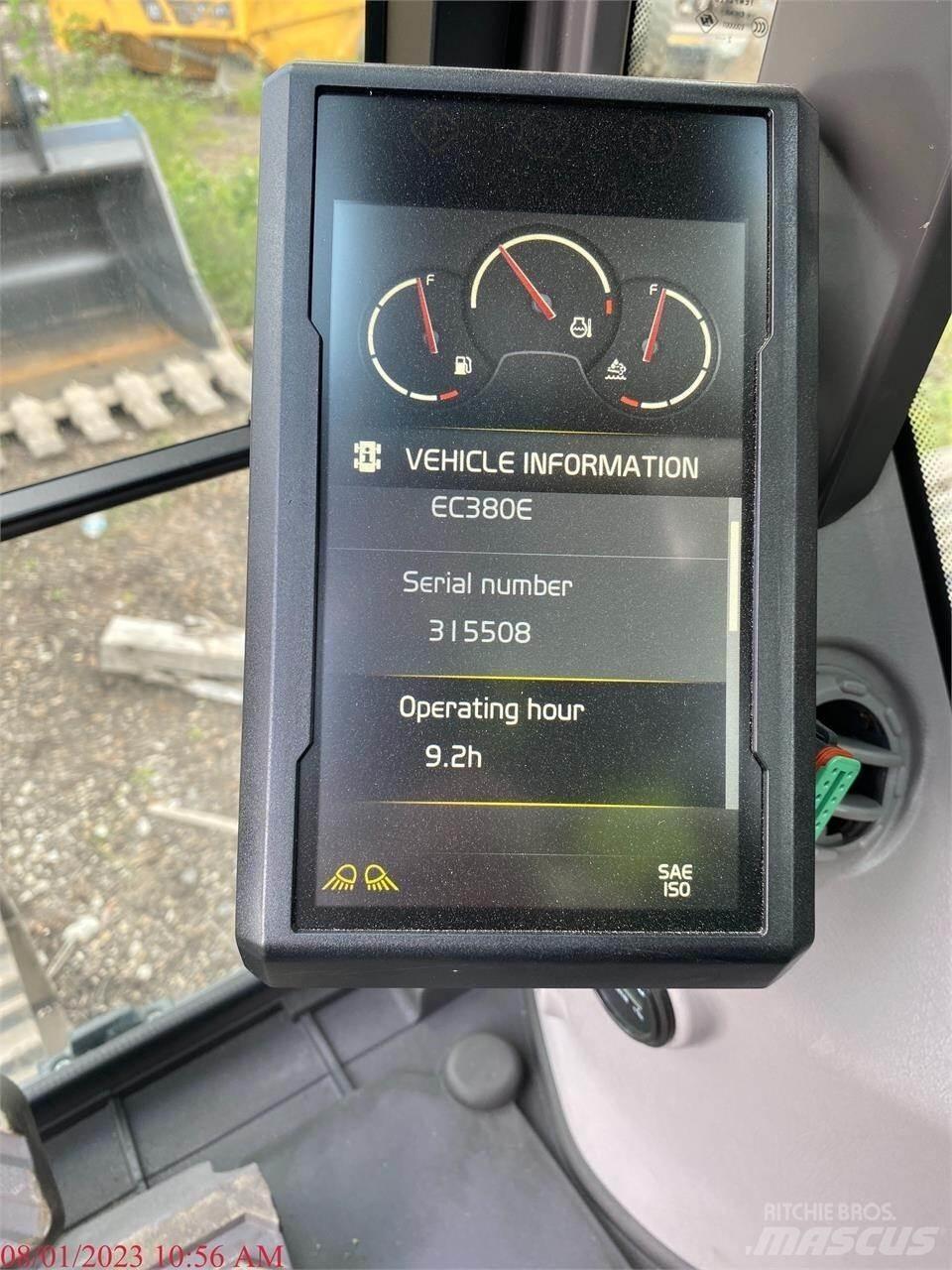 Volvo EC380EL Kāpurķēžu ekskavatori