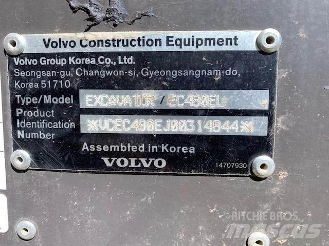 Volvo EC480EL Kāpurķēžu ekskavatori
