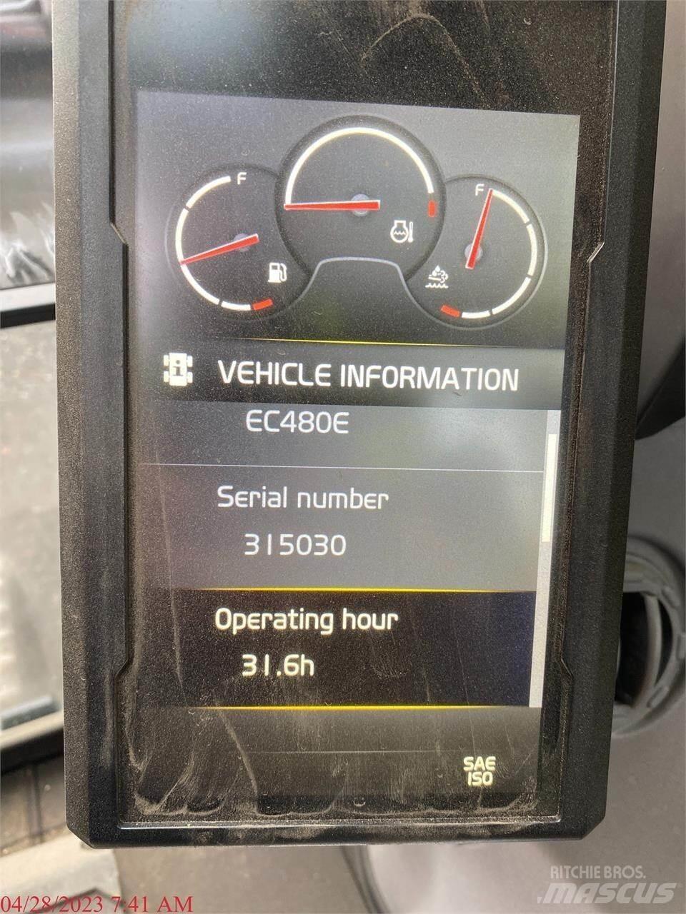 Volvo EC480EL Kāpurķēžu ekskavatori