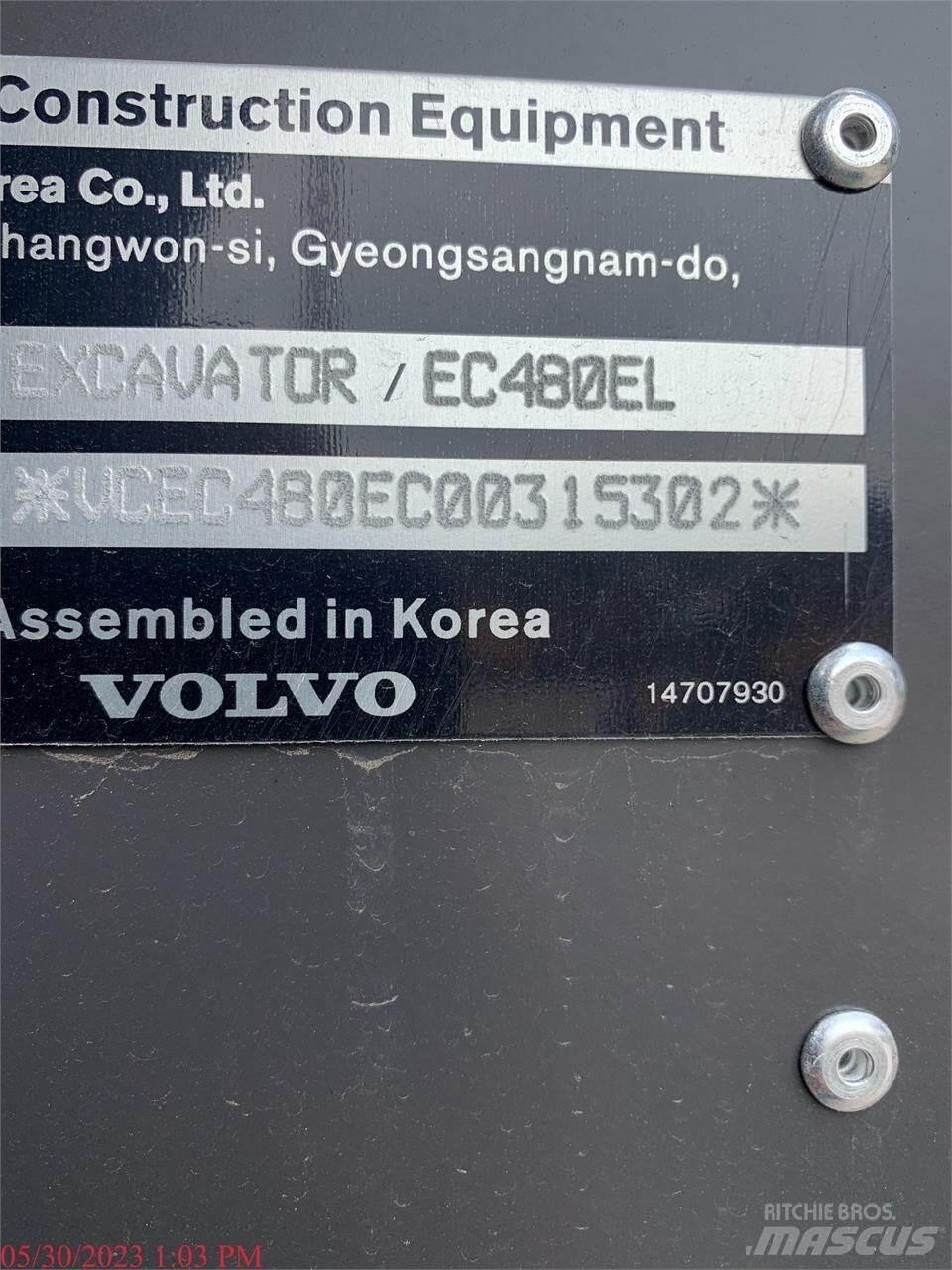 Volvo EC480EL Kāpurķēžu ekskavatori