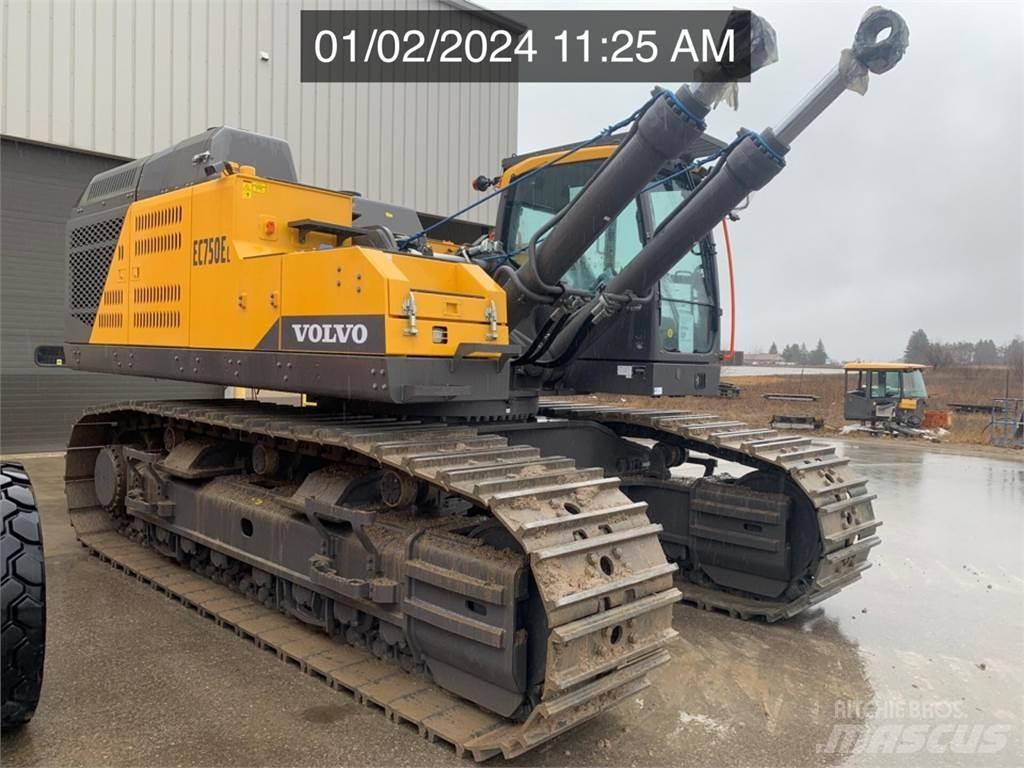Volvo EC750EL Kāpurķēžu ekskavatori