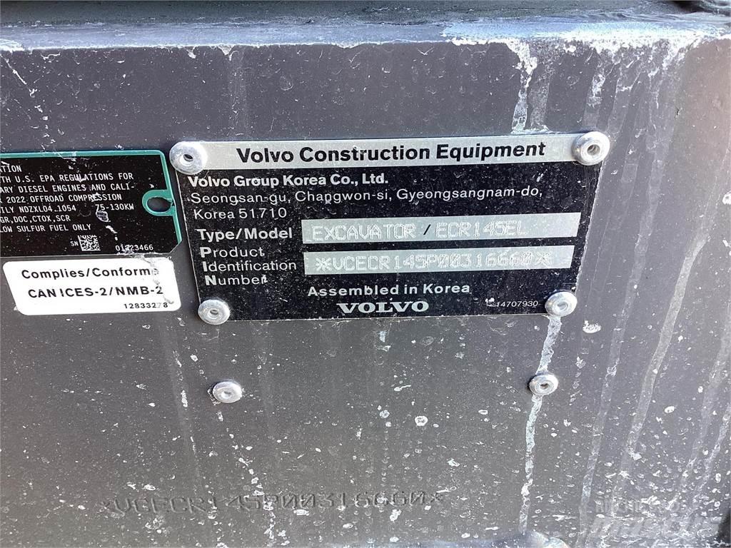 Volvo ECR145EL Kāpurķēžu ekskavatori
