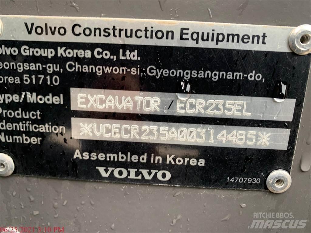 Volvo ECR235EL Kāpurķēžu ekskavatori