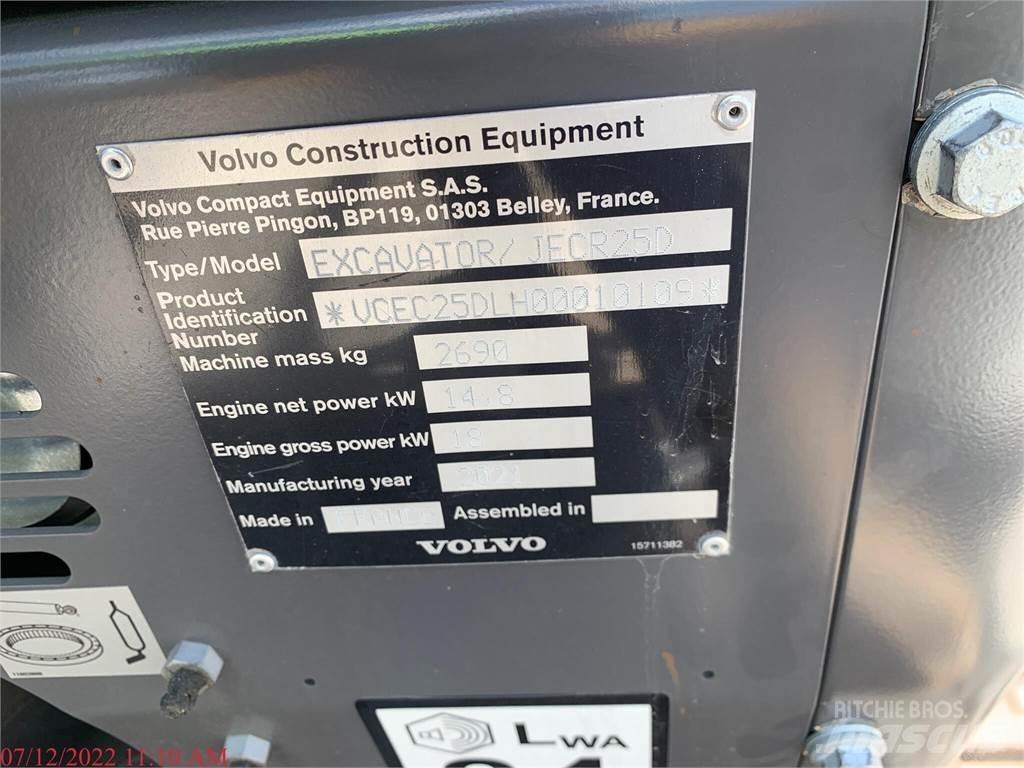 Volvo ECR25D Mini ekskavatori < 7 t