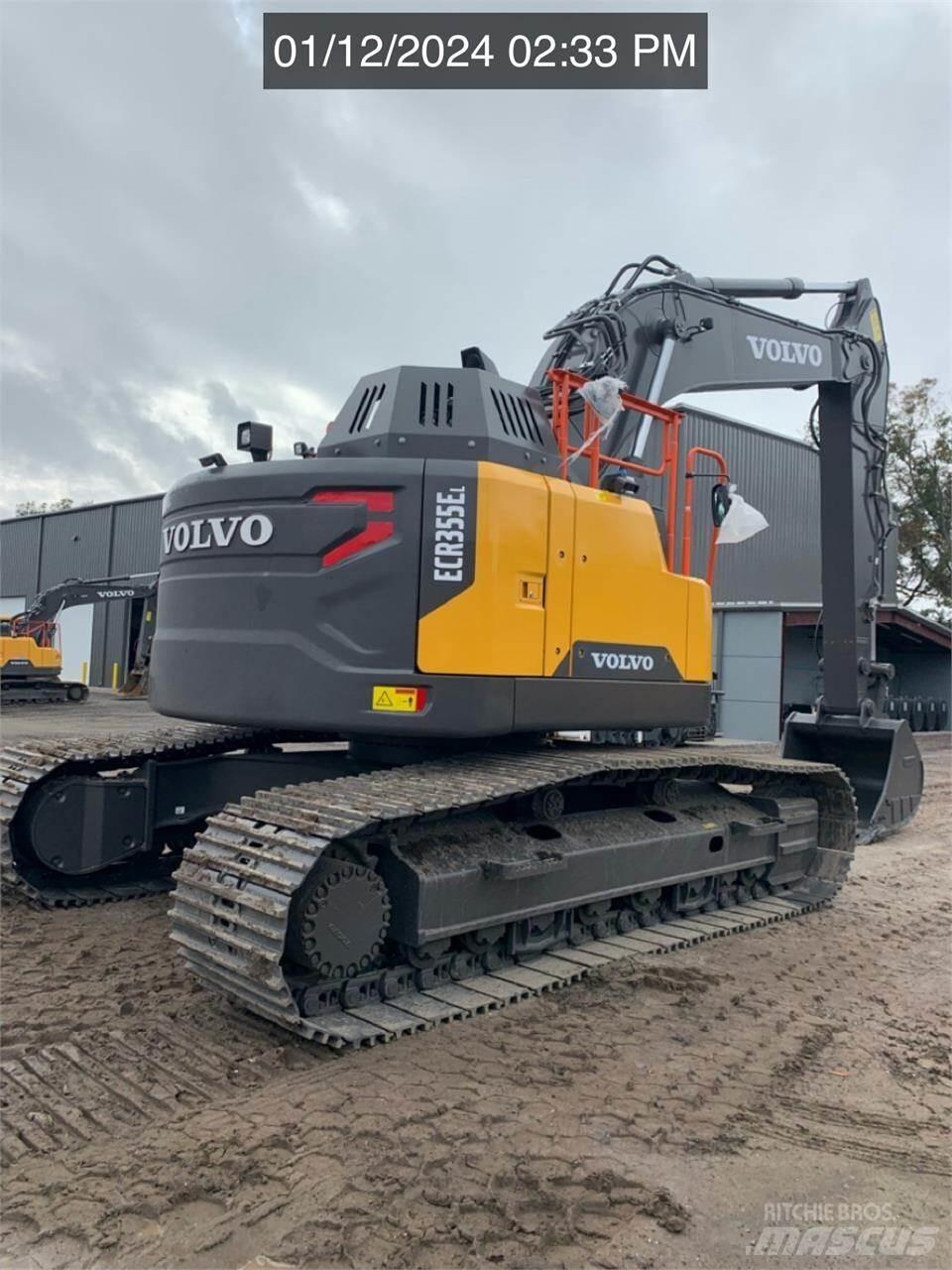 Volvo ECR355EL Kāpurķēžu ekskavatori