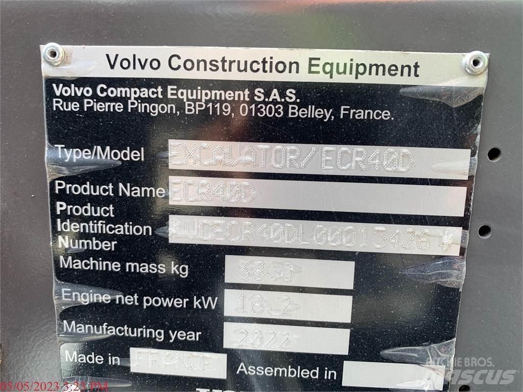 Volvo ECR40D Mini ekskavatori < 7 t