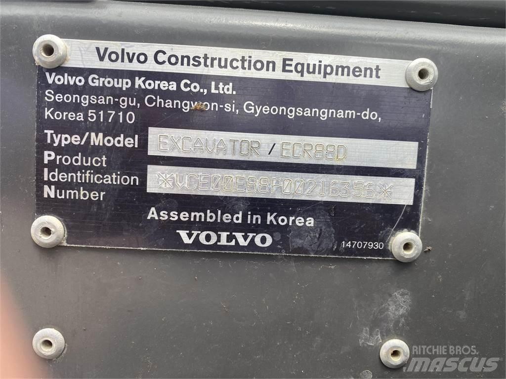 Volvo ECR88D Kāpurķēžu ekskavatori