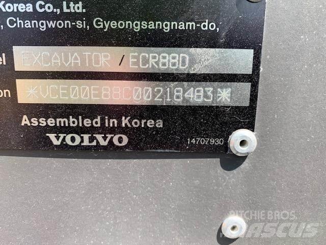 Volvo ECR88D Kāpurķēžu ekskavatori