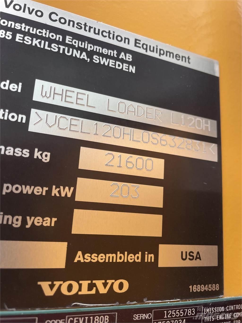 Volvo L120H Iekrāvēji uz riteņiem
