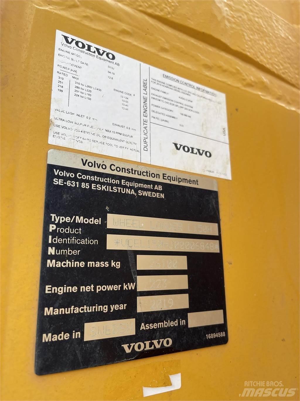 Volvo L150H Iekrāvēji uz riteņiem