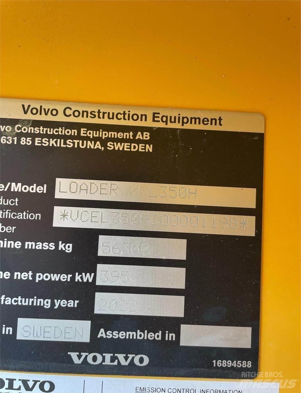 Volvo L350H Iekrāvēji uz riteņiem