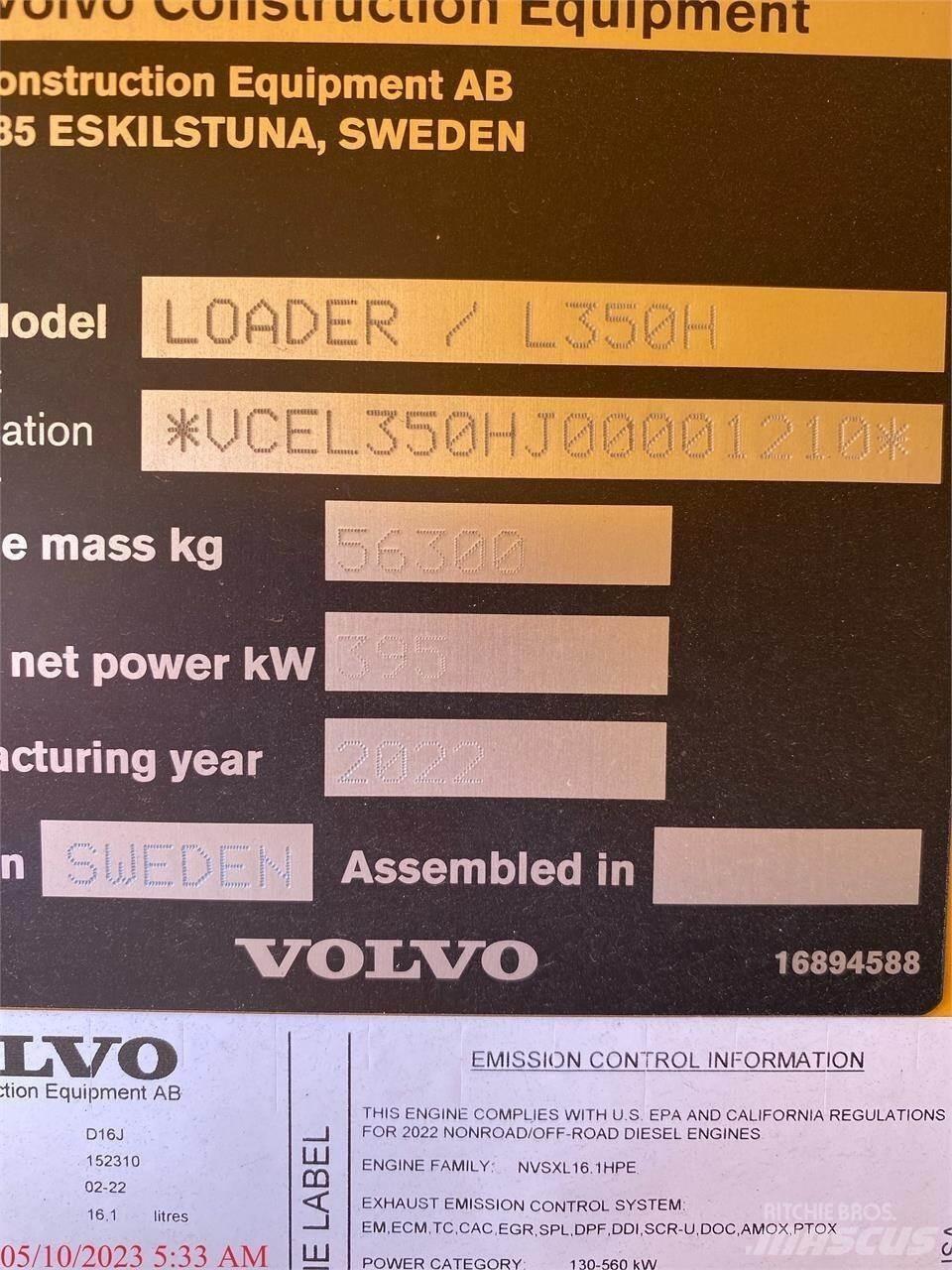 Volvo L350H Iekrāvēji uz riteņiem
