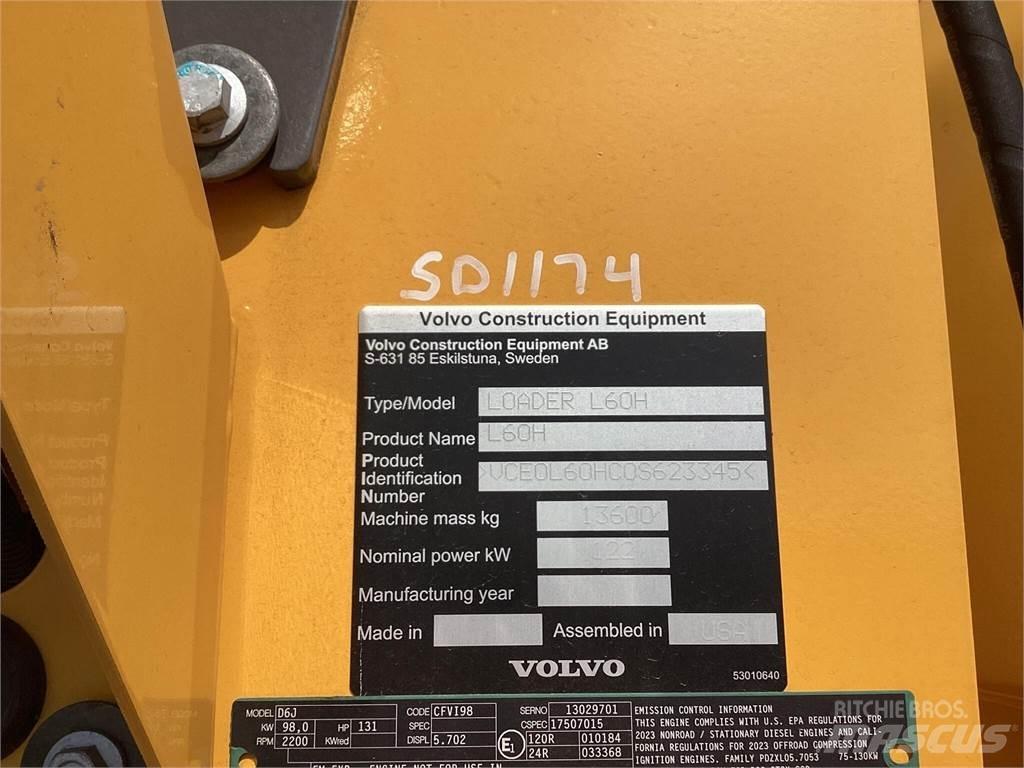 Volvo L60H Iekrāvēji uz riteņiem