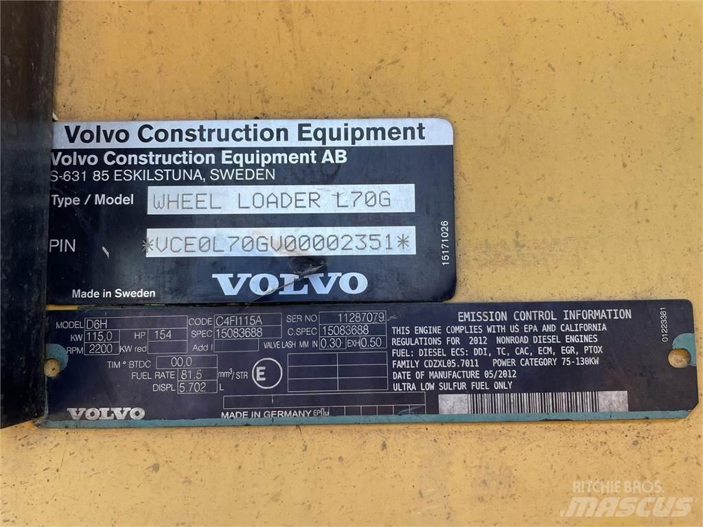 Volvo L70G Iekrāvēji uz riteņiem