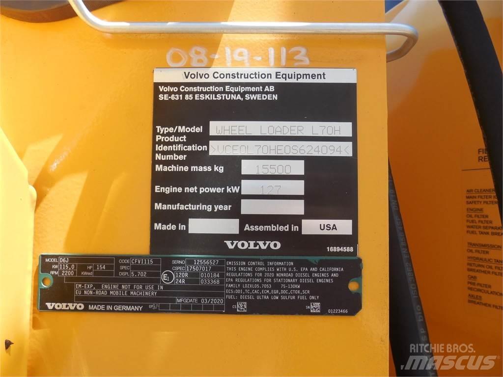 Volvo L70H Iekrāvēji uz riteņiem