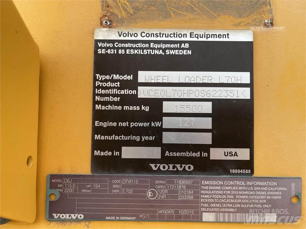 Volvo L70H Iekrāvēji uz riteņiem