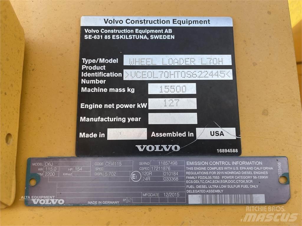 Volvo L70H Iekrāvēji uz riteņiem