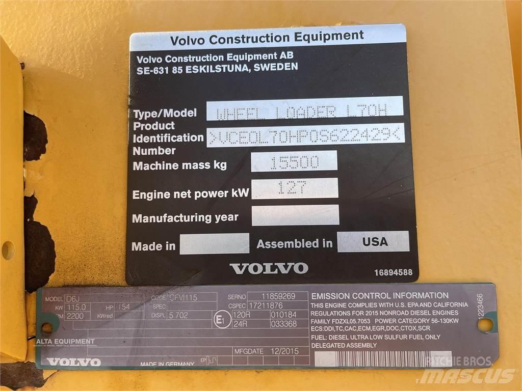 Volvo L70H Iekrāvēji uz riteņiem