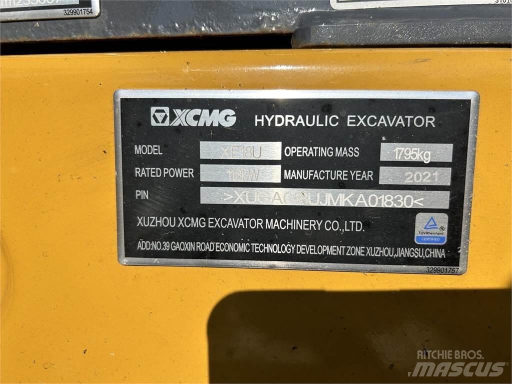 XCMG XE18U Mini ekskavatori < 7 t