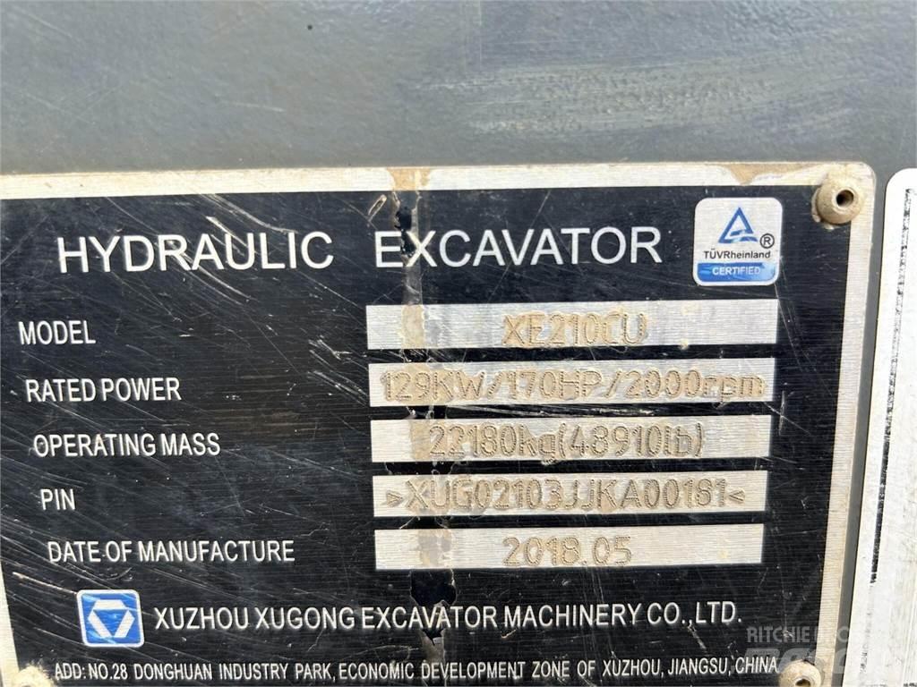 XCMG XE210CU Kāpurķēžu ekskavatori